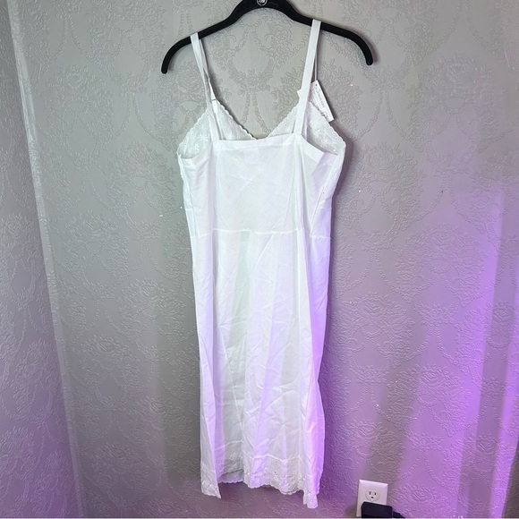 Elegant White Lace Slip Dress Large new nwt - Picture 4 of 6